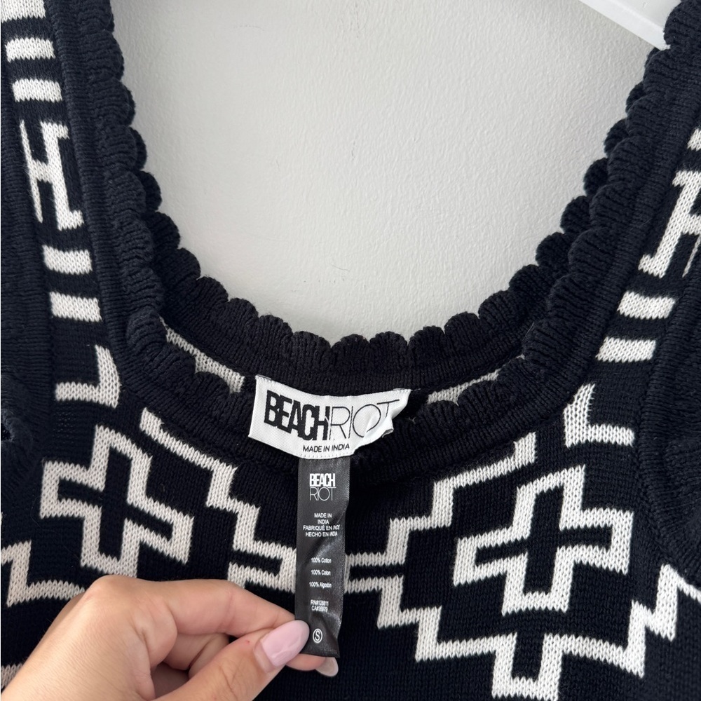 BEACH RIOT James Black & White Mini Dress S - Picture 5 of 5